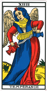 La tempérance - carte de tarot de marseille