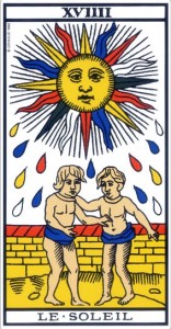 Le soleil - carte gratuite tarot divinatoire