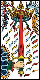 tarot card sword